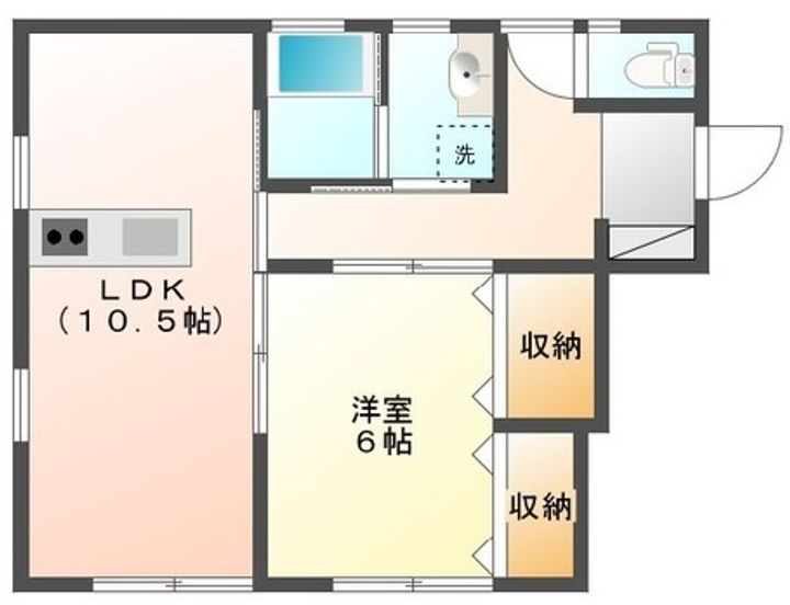 神奈川県足柄上郡開成町みなみ4(アパート)の賃貸物件の間取り
