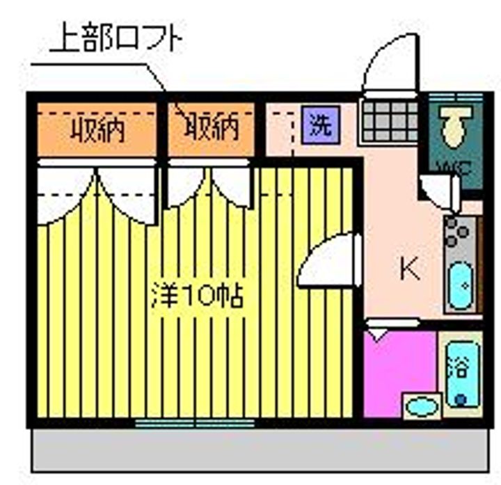 福島県郡山市大槻町字牛道(アパート)の賃貸物件の間取り