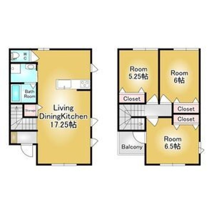 栃木県宇都宮市竹林町(一戸建)の賃貸物件の間取り