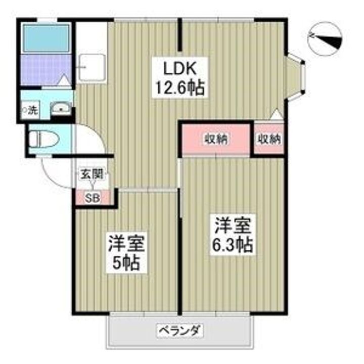 TAN-GRAM光陽台の間取り