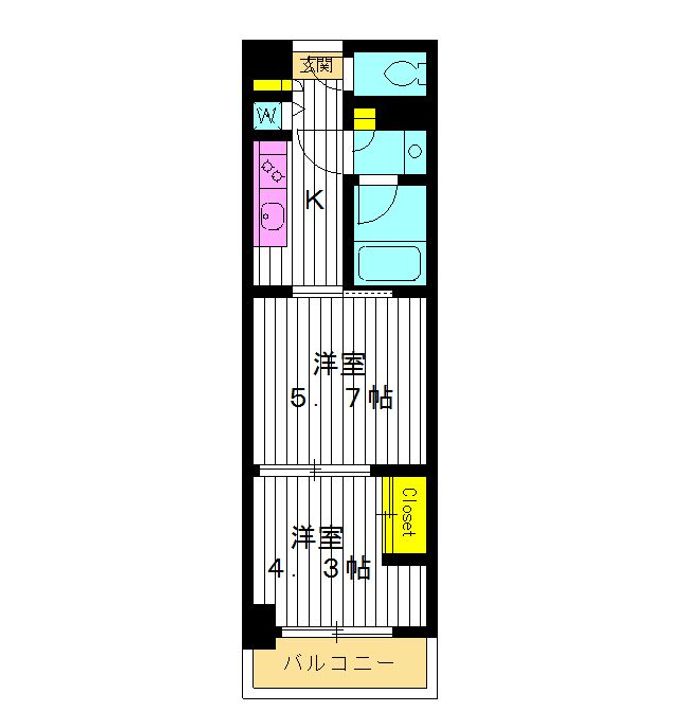 東京都練馬区豊玉北3(マンション)の賃貸物件の間取り