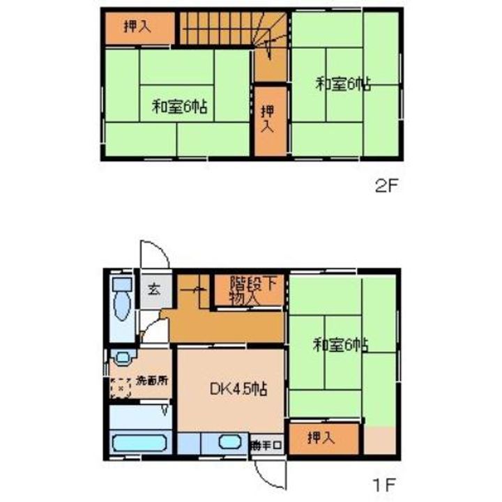 大分県宇佐市大字中原(一戸建)の賃貸物件の間取り