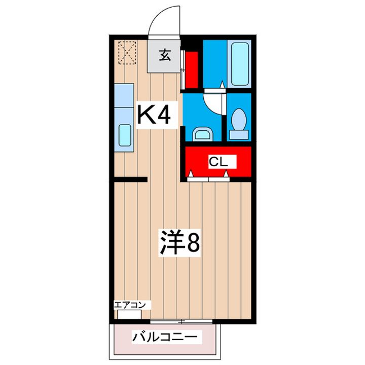 コーポグロリアAの間取り