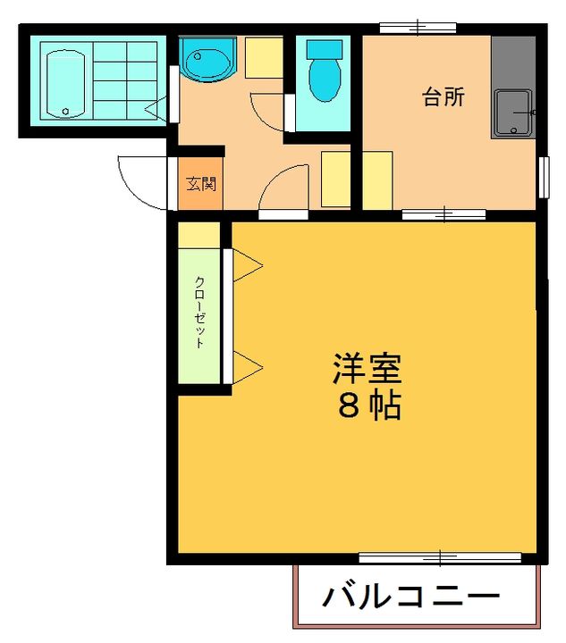 ピースハイツ乙高の間取り