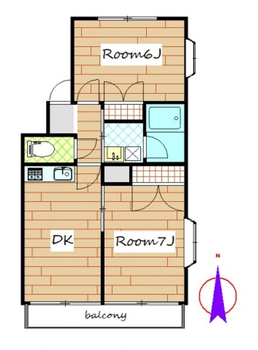 アイランドパレスCの間取り