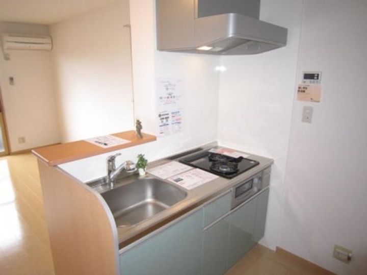 鹿児島県姶良市加治木町木田(アパート)の賃貸物件のキッチン