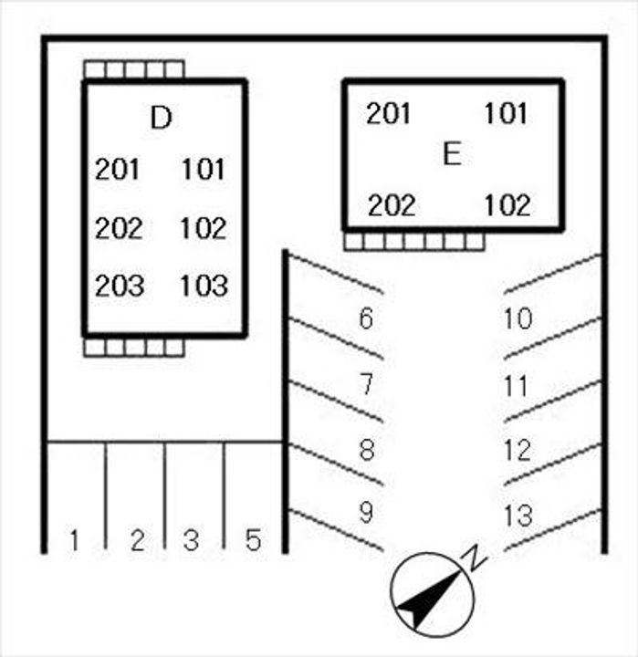 メゾングリンピアDの地図