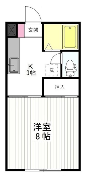 ハイツ萩の里の間取り