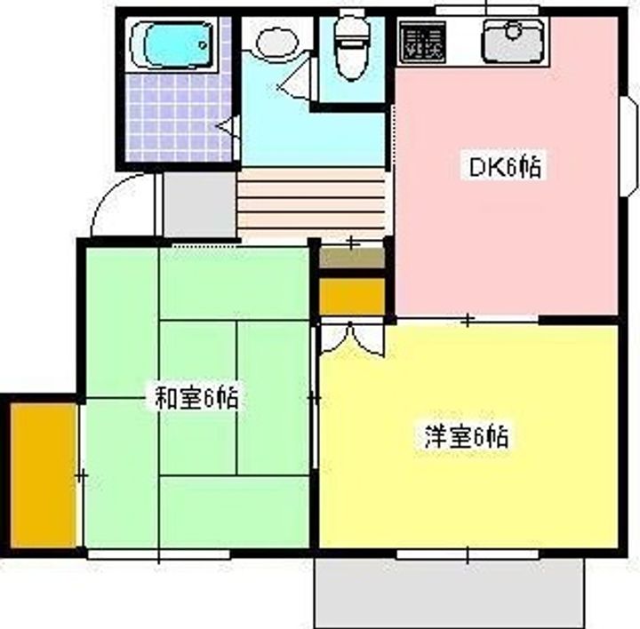 静岡県藤枝市岡部町三輪(アパート)の賃貸物件の間取り