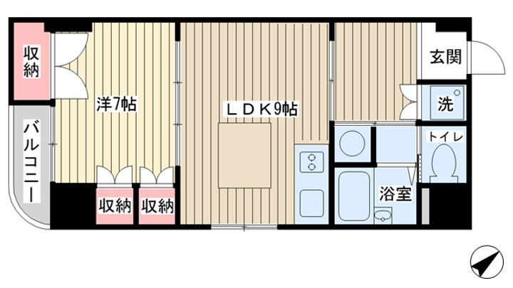 パレ・デ・モニュマン・オンダの間取り