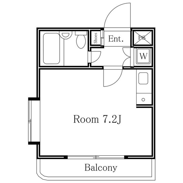 東京都渋谷区恵比寿2(マンション)の賃貸物件の間取り