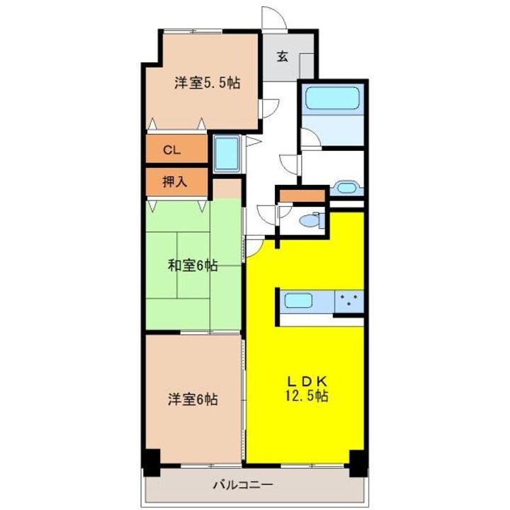 メゾン・ラ・ユールの間取り