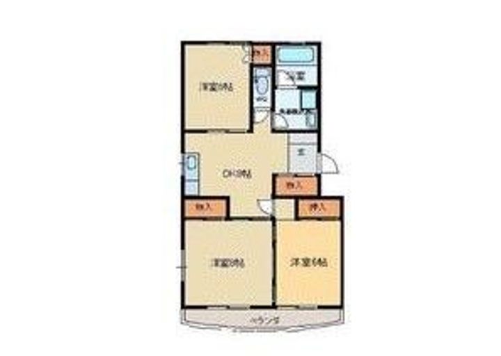 福島県郡山市安積1(マンション)の賃貸物件の間取り
