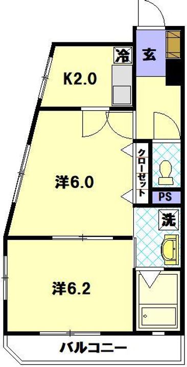 家野町サンロイヤルの間取り
