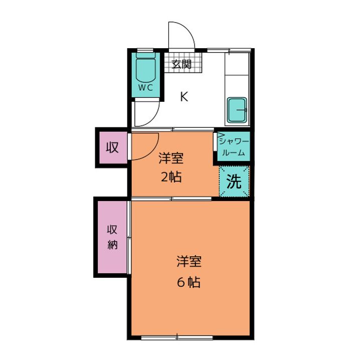 赤間荘の間取り