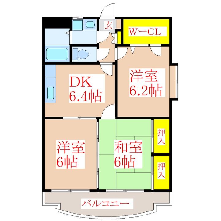 サンライズK&Yの間取り