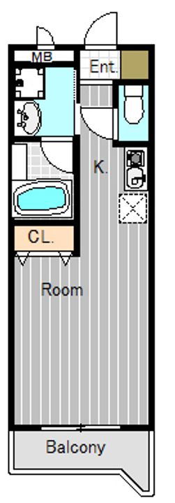 神奈川県川崎市川崎区境町(マンション)の賃貸物件の間取り