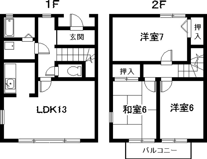 愛知県大府市若草町3(アパート)の賃貸物件の間取り