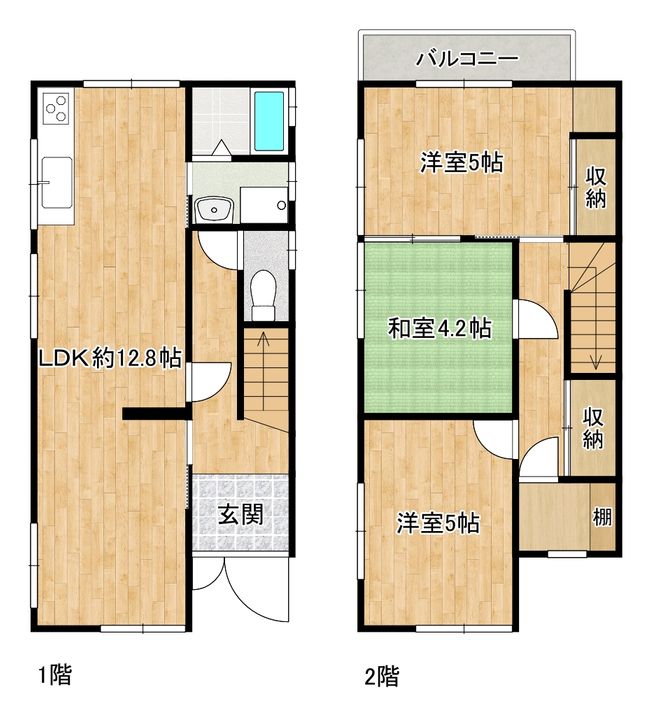 高知県香南市野市町本村(一戸建)の賃貸物件の間取り