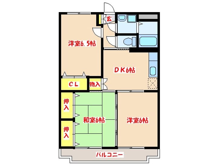 アネックスローズマンションの間取り