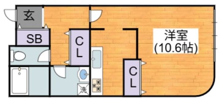 大阪府大阪市平野区背戸口2(マンション)の賃貸物件の間取り