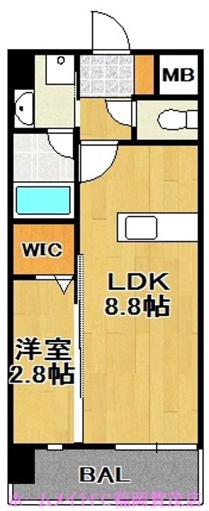 福岡県福岡市早良区野芥2(マンション)の賃貸物件の間取り