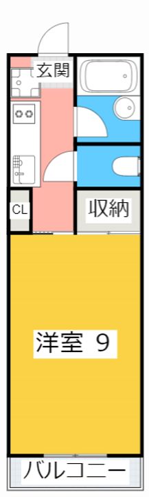 パレスハートB棟の間取り