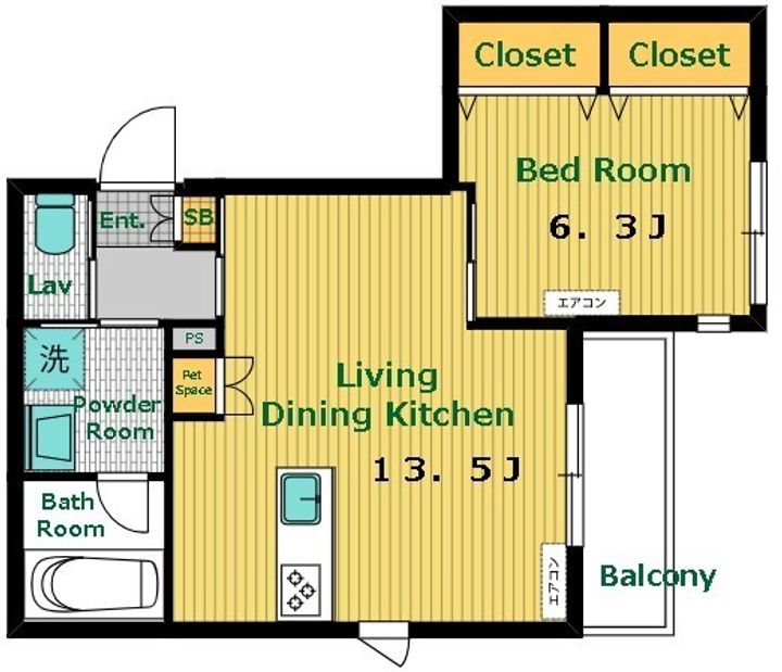 corail blancの間取り