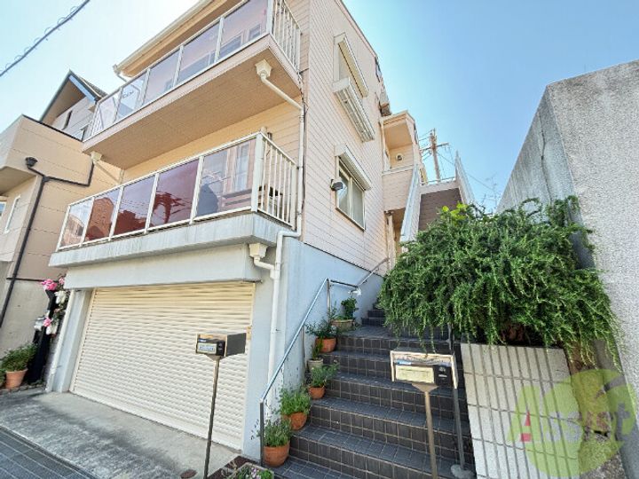 兵庫県神戸市灘区篠原本町5(一戸建)の賃貸物件の地図