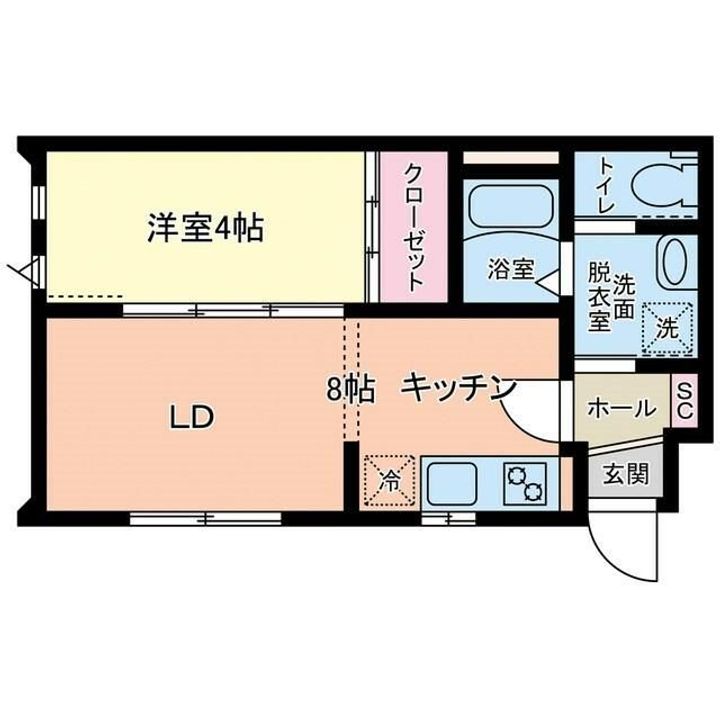 リヴェール南鍛冶町の間取り