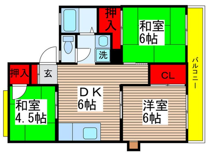 シズハイツサカエの間取り