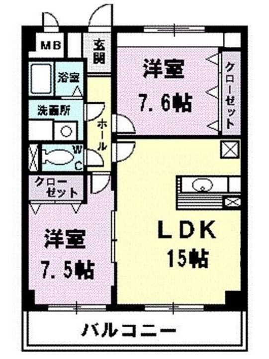 グランツ清須の間取り