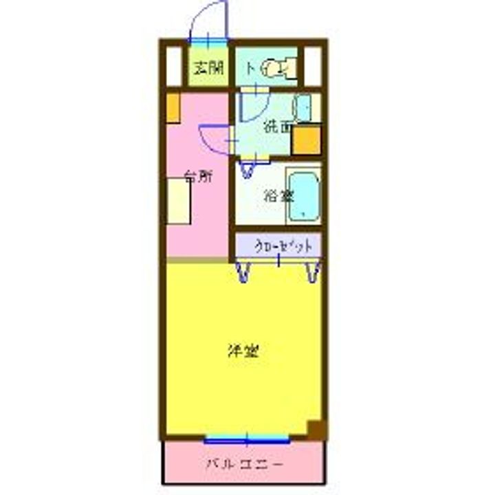 東京都江戸川区一之江3(マンション)の賃貸物件の間取り