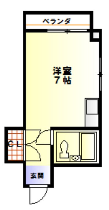 長崎県諫早市城見町(マンション)の賃貸物件の間取り