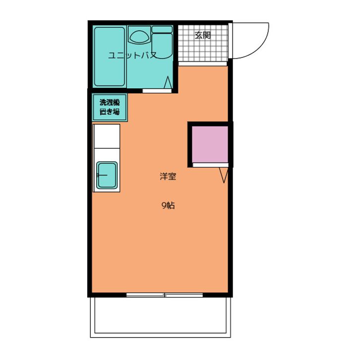 コーポハナブサの間取り