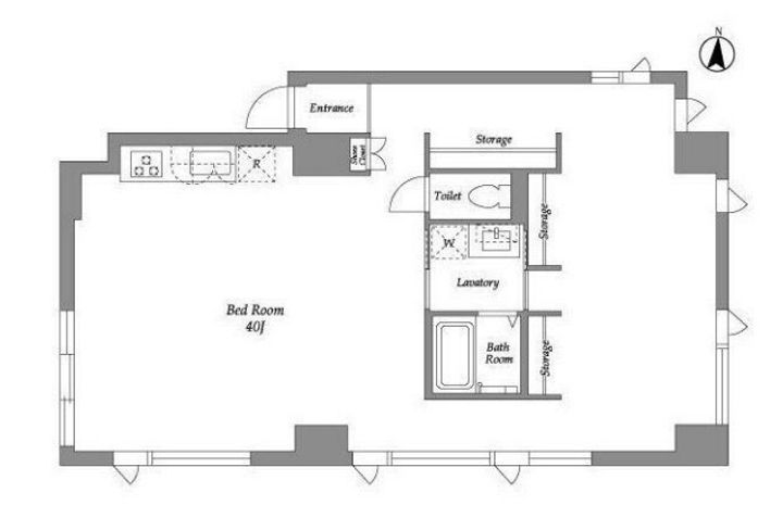 東京都港区港南4(マンション)の賃貸物件の間取り