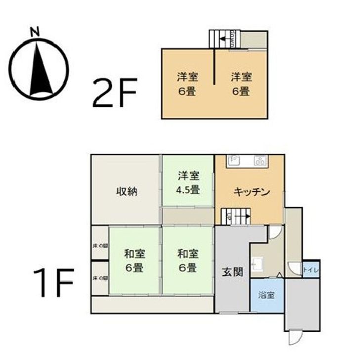 兵庫県多可郡多可町中区天田(一戸建)の賃貸物件の間取り
