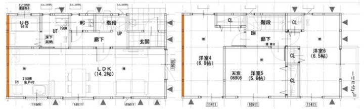 グランソフィア弐分方の間取り