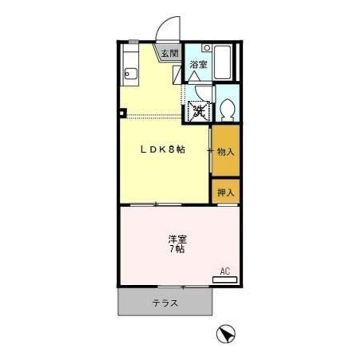 埼玉県さいたま市大宮区天沼町1(アパート)の賃貸物件の間取り