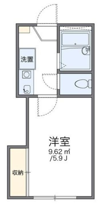 レオパレスアームスの間取り