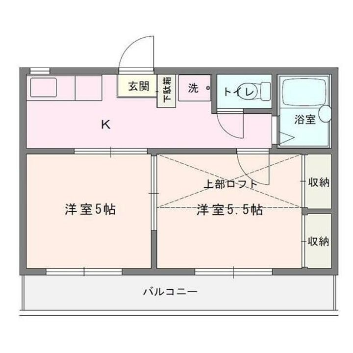 神奈川県平塚市四之宮2(アパート)の賃貸物件の間取り