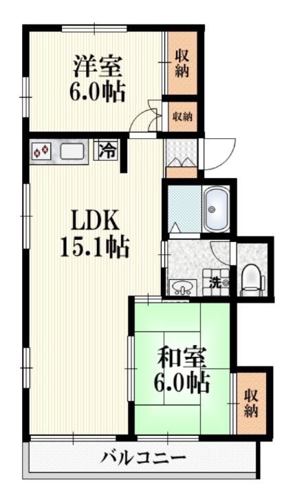 東京都武蔵野市御殿山1(マンション)の賃貸物件の間取り