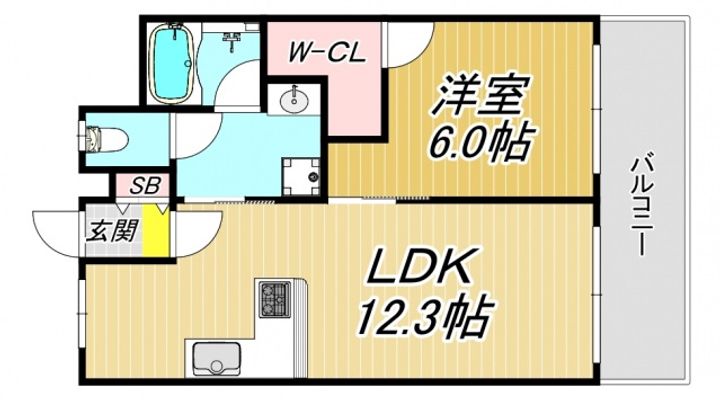 グリーンフォレスト武庫之荘11の間取り