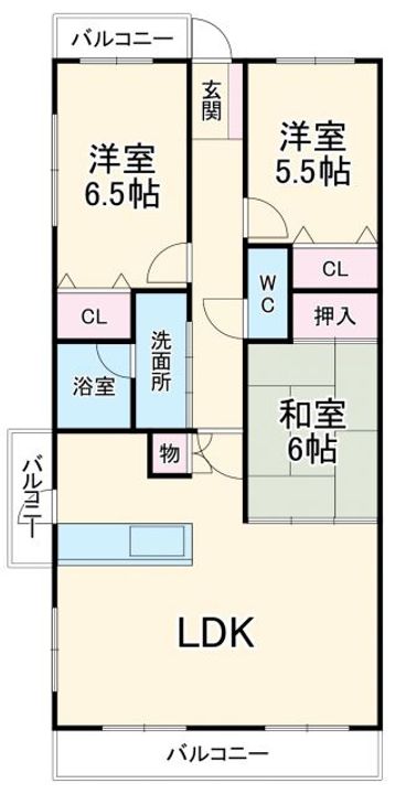 グローリアスヒルズ名東神丘町の間取り