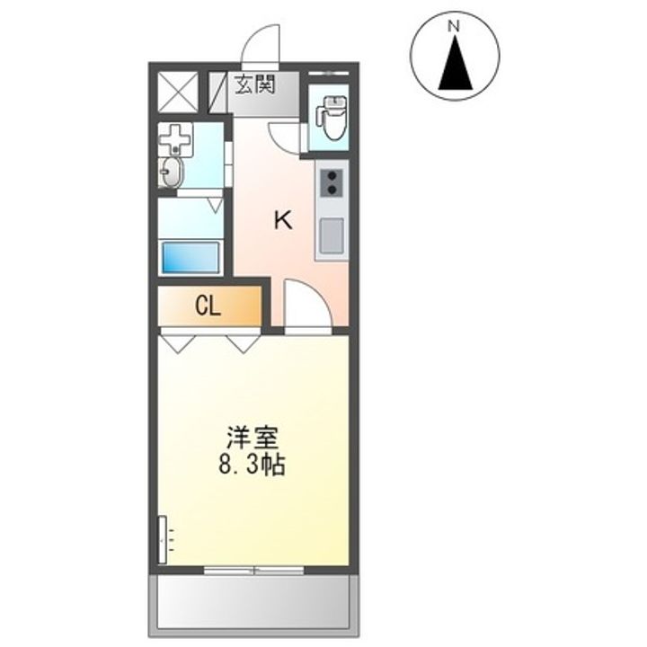 フィオーレ崎岡の間取り