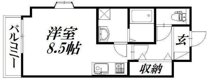 静岡県浜松市中央区布橋3(マンション)の賃貸物件の間取り