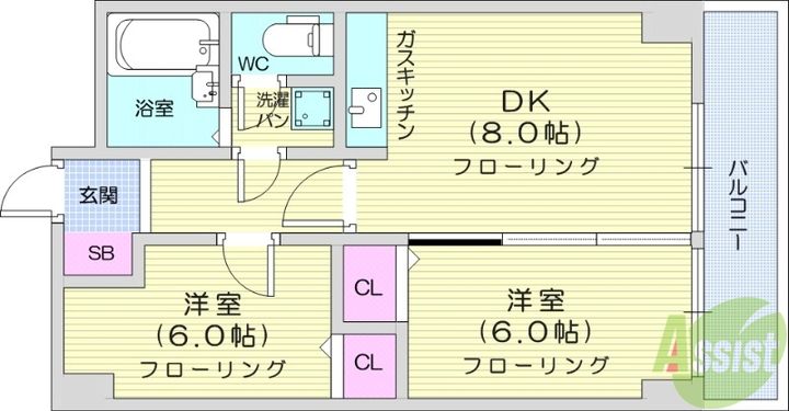 第三ショーケービルの間取り