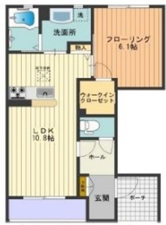 東京都東大和市中央2(アパート)の賃貸物件の間取り