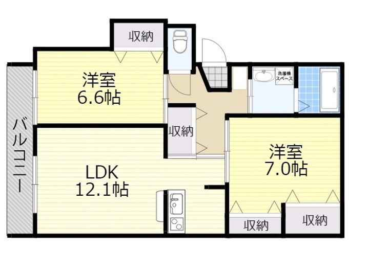 ハウシアONEの間取り