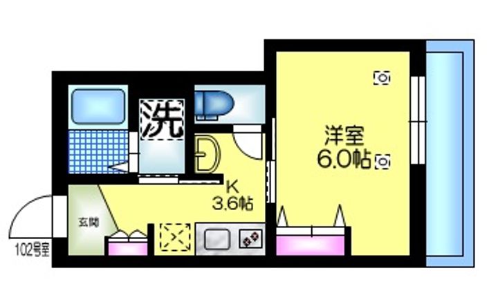 東京都練馬区石神井町3(マンション)の賃貸物件の間取り
